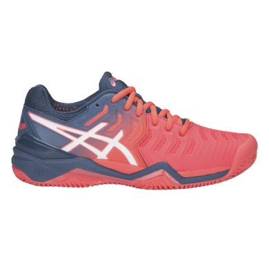 Asics Buty tenisowe Gel Resolution 7 Clay/Piasek (Stabilne) papayarot Damskie